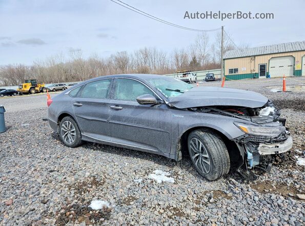 1HGCV3F92LA010776 2020 HONDA ACCORD Серый Передняя правая четверть