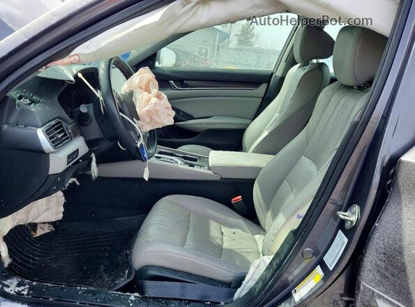 1HGCV3F92LA010776 2020 HONDA ACCORD Серый Вид салона спереди