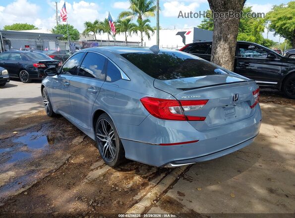 1HGCV3F92NA026317 2022 HONDA ACCORD Gray Задня ліва чверть