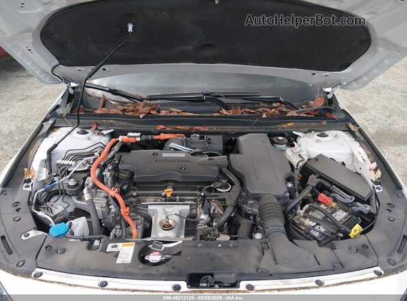 1HGCV3F93KA017850 2019 HONDA ACCORD HYBRID White Vista trasera