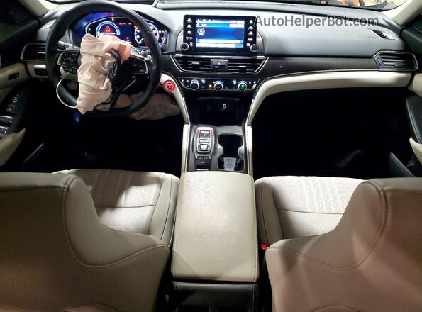 1HGCV3F95LA008570 2020 HONDA ACCORD White Առջևի վահանակի տեսք