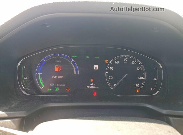 1HGCV3F96KA000914 2019 HONDA ACCORD White Widok zestawu wskaźników