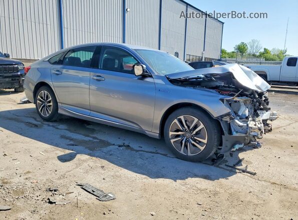 1HGCV3F97KA019567 2019 HONDA ACCORD Серебряный Передняя правая четверть