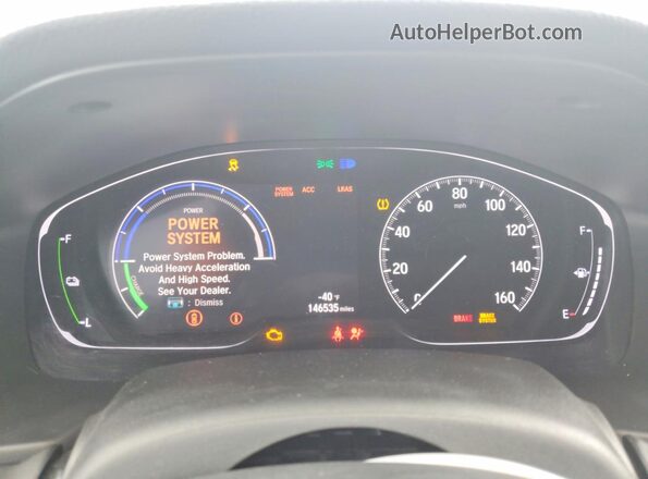 1HGCV3F97KA019567 2019 HONDA ACCORD Серебряный Вид щитка приборов