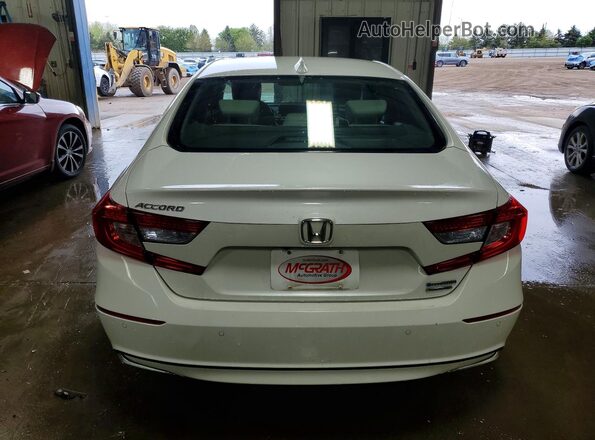 1HGCV3F97LA007680 2020 HONDA ACCORD Белый Вид сзади