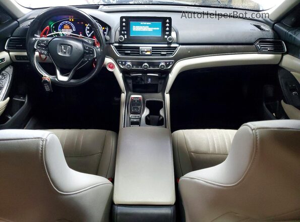 1HGCV3F97LA007680 2020 HONDA ACCORD Белый Вид панели приборов