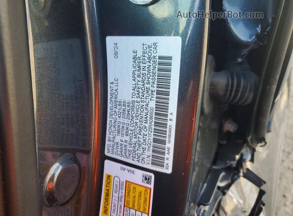 1HGCY1F25RA086600 2024 HONDA ACCORD Серый Вид подкапотного пространства