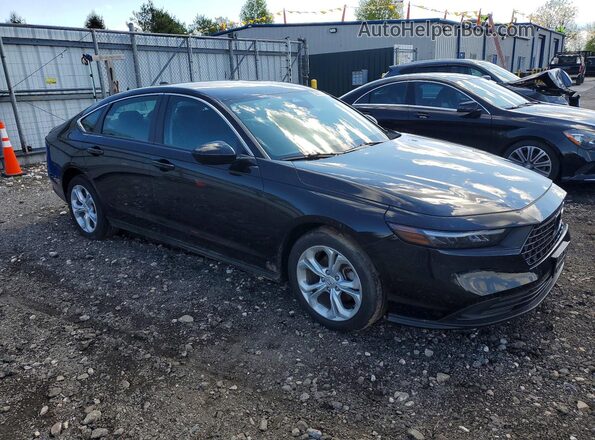 1HGCY1F2XRA075883 2024 HONDA ACCORD Черный Передняя правая четверть