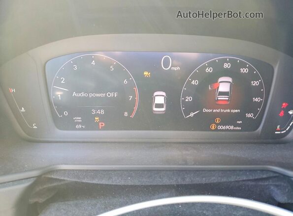 1HGCY1F2XSA026771 2025 HONDA ACCORD Gray Widok zestawu wskaźników