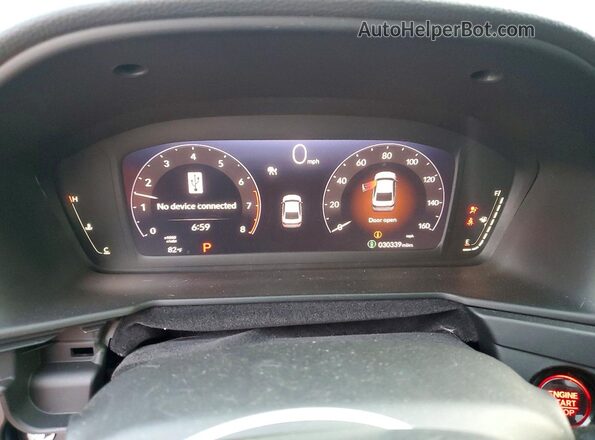 1HGCY1F31PA036329 2023 HONDA ACCORD Серебряный Вид щитка приборов