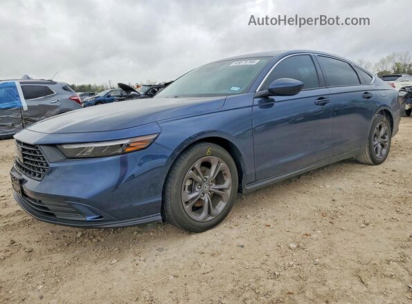 1HGCY1F36RA043246 2024 HONDA ACCORD Синий Передняя левая четверть