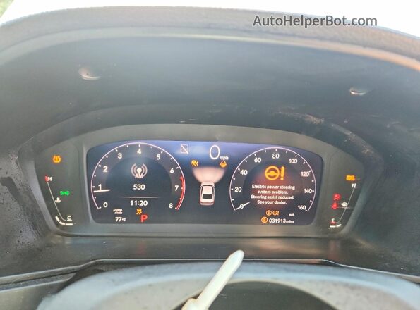 1HGCY1F38RA022494 2024 HONDA ACCORD White Widok zestawu wskaźników