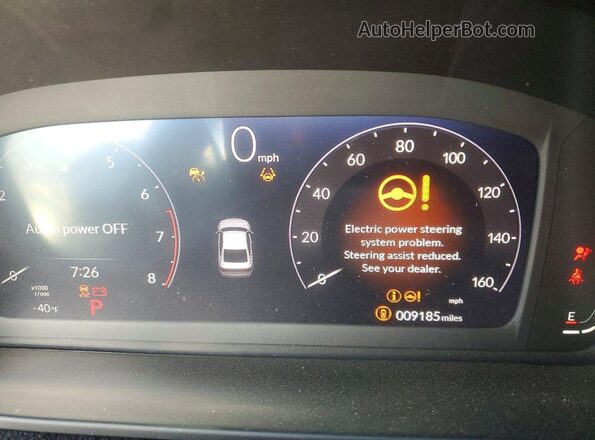1HGCY1F45SA061865 2025 HONDA ACCORD Серый Вид щитка приборов