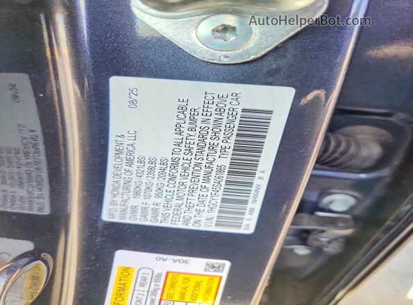 1HGCY1F45SA061865 2025 HONDA ACCORD Серый Вид подкапотного пространства