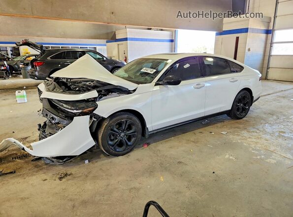 1HGCY1F49SA060721 2025 HONDA ACCORD White წინა მარცხენა ხედი სამი მეოთხედიდან