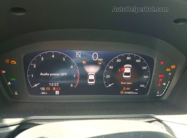 1HGCY1F49SA060721 2025 HONDA ACCORD White ხელსაწყოთა პანელის ხედი