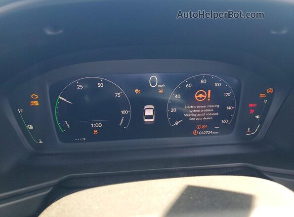 1HGCY2F50RA084902 2024 HONDA ACCORD Blue Вид щитка приладів