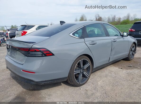 1HGCY2F52RA010641 2024 HONDA ACCORD HYBRID Серый Задняя правая четверть