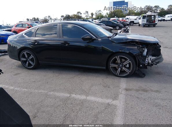1HGCY2F52RA028539 2024 HONDA ACCORD HYBRID Черный Панорамный вид салона 360°