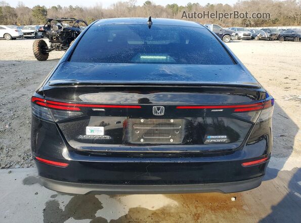 1HGCY2F54RA086331 2024 HONDA ACCORD Black უკანა ხედი