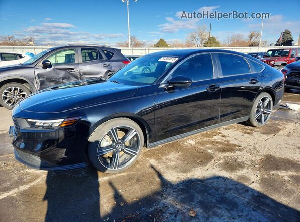 1HGCY2F55PA047227 2023 HONDA ACCORD Black Przód lewy