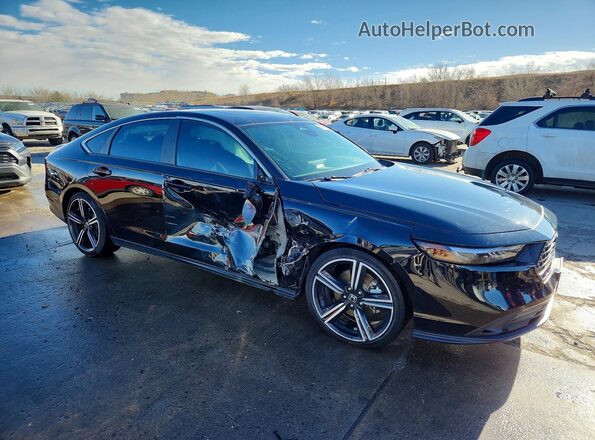 1HGCY2F55PA047227 2023 HONDA ACCORD Black Przód prawy