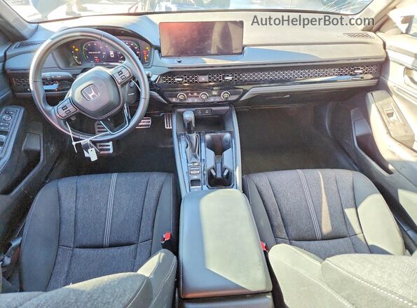 1HGCY2F55PA047227 2023 HONDA ACCORD Black Widok deski rozdzielczej