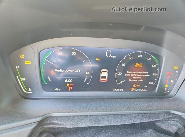 1HGCY2F55PA047227 2023 HONDA ACCORD Black Widok zestawu wskaźników