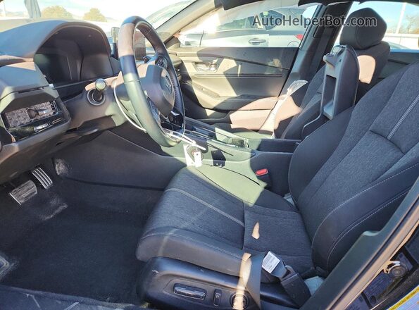 1HGCY2F55PA047227 2023 HONDA ACCORD Black Widok wnętrza z przodu