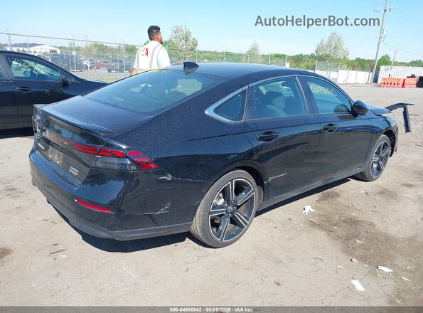 1HGCY2F56RA095516 2024 HONDA ACCORD HYBRID Black Задня права чверть