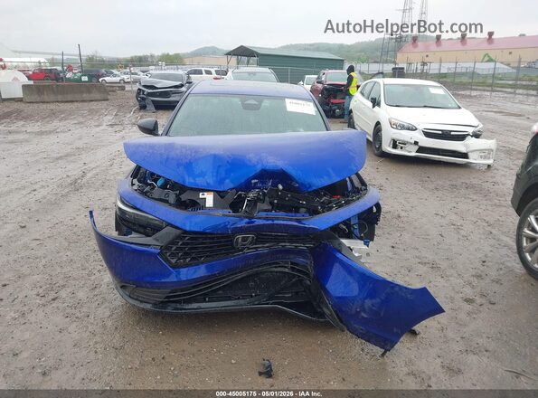 1HGCY2F56SA035516 2025 HONDA ACCORD HYBRID Blue Вид задньої частини салону