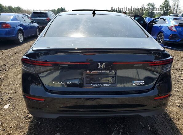 1HGCY2F56SA091584 2025 HONDA ACCORD Black უკანა ხედი