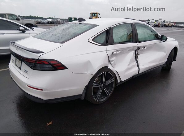 1HGCY2F57RA089272 2024 HONDA ACCORD HYBRID Белый Задняя правая четверть