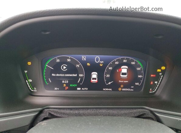 1HGCY2F64SA087901 2025 HONDA ACCORD Gray Widok zestawu wskaźników