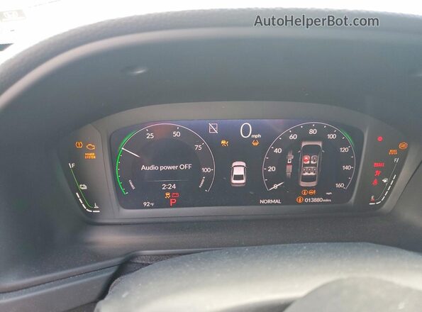 1HGCY2F69RA087869 2024 HONDA ACCORD Угольный Вид щитка приборов