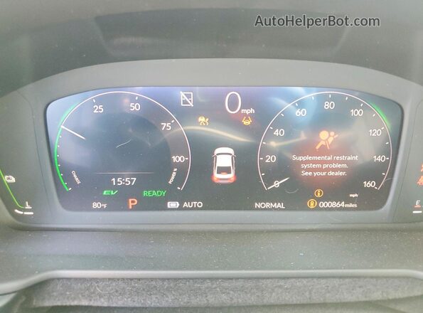 1HGCY2F69SA093547 2025 HONDA ACCORD White Widok zestawu wskaźników