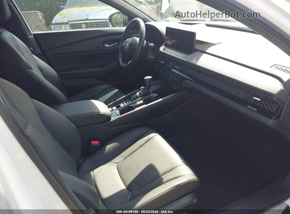 1HGCY2F70PA044978 2023 HONDA ACCORD HYBRID Белый Вид салона спереди