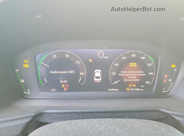 1HGCY2F71SA052998 2025 HONDA ACCORD White Вид щитка приладів