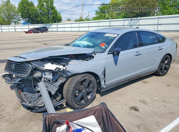 1HGCY2F76RA080788 2024 HONDA ACCORD Gray Przód lewy