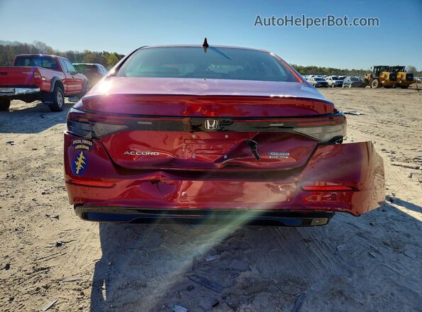 1HGCY2F80RA097241 2024 HONDA ACCORD Красный Вид сзади
