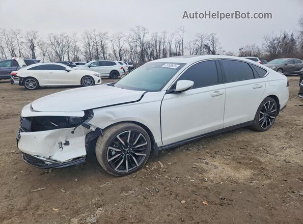 1HGCY2F85PA003786 2023 HONDA ACCORD White Առջևի ձախ երեք քառորդ տեսարան