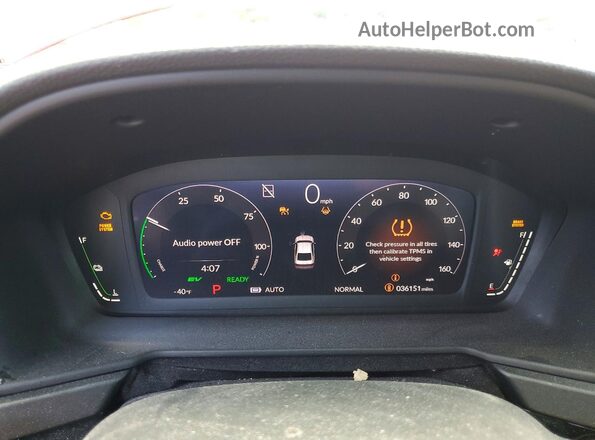1HGCY2F85RA050819 2024 HONDA ACCORD Красный Вид щитка приборов
