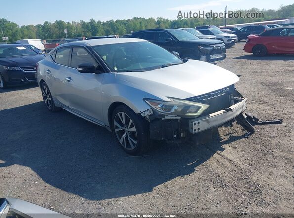 1N4AA6AP0HC366783 2017 NISSAN MAXIMA Silver Widok z przodu