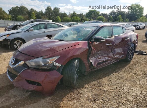 1N4AA6AP0HC437268 2017 NISSAN MAXIMA Red Vista tres cuartos delantera izquierda