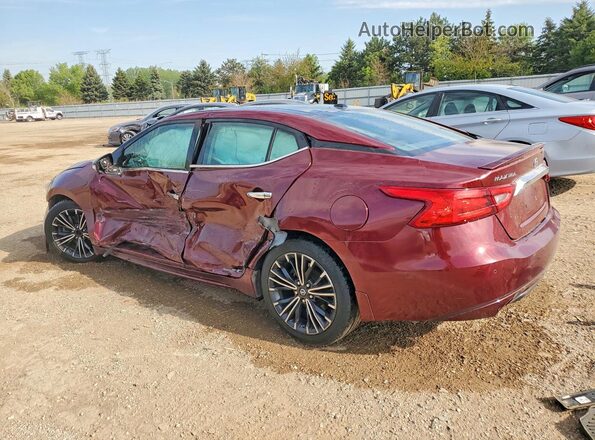 1N4AA6AP0HC437268 2017 NISSAN MAXIMA Red Trasero izquierdo