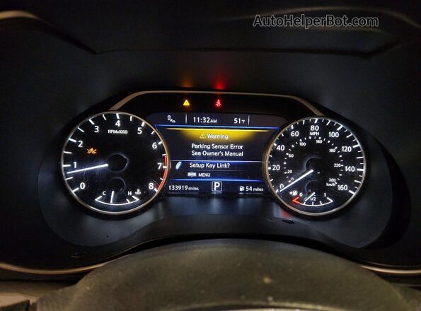 1N4AA6AP0HC454927 2017 NISSAN MAXIMA Black Instrument cluster view