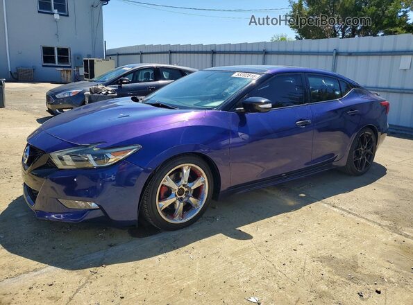 1N4AA6AP0JC385355 2018 NISSAN MAXIMA Blue Vista tres cuartos delantera izquierda