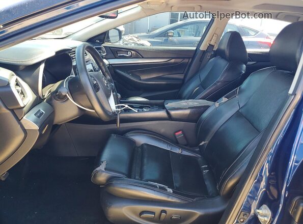 1N4AA6AP0JC385355 2018 NISSAN MAXIMA Blue Vista interior delantera