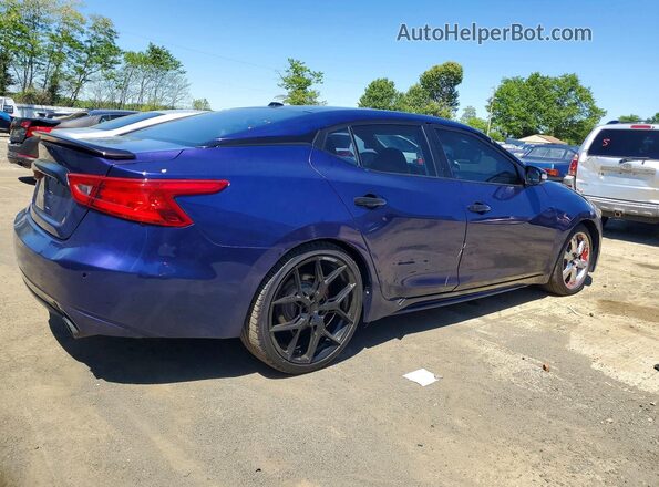 1N4AA6AP0JC385355 2018 NISSAN MAXIMA Blue Trasero derecho