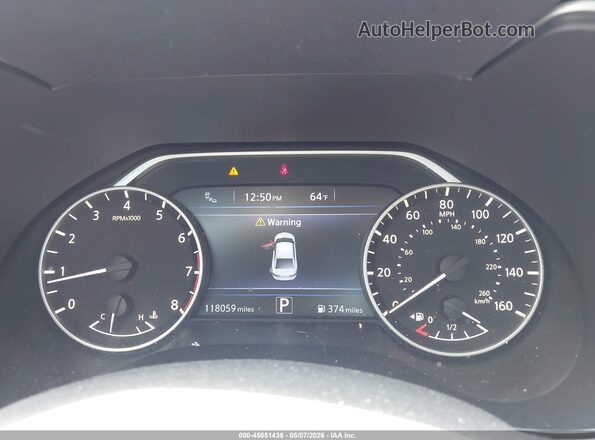 1N4AA6AP1GC407789 2016 NISSAN MAXIMA White უკანა სავარძლების ხედი